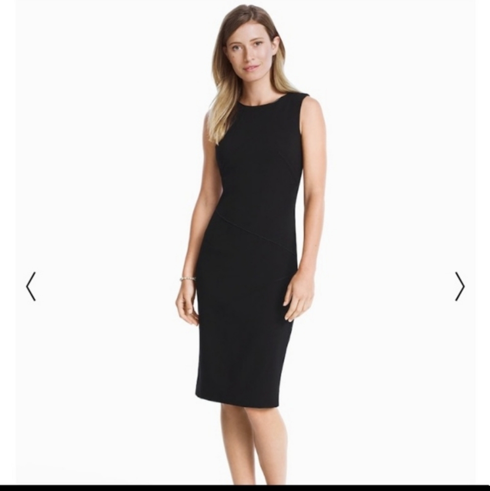- White House Black Market Lined Body Perfecting Sheath Dress Size 4.